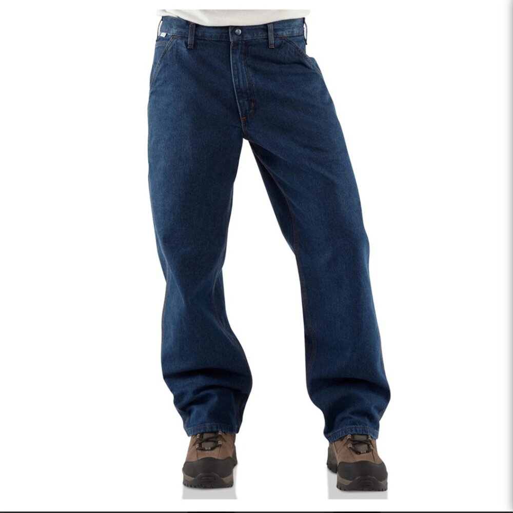 Carhartt Flame Resistant Jeans Denim Dungarees - FRB13401 52x30